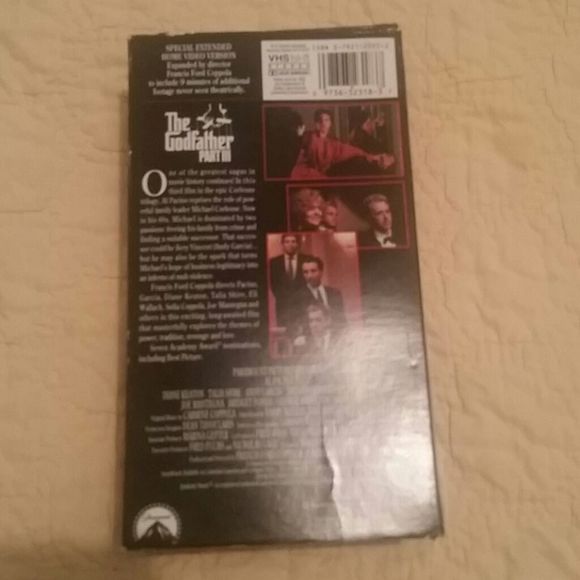 paramount | Other | The Godfather Part Iii Vhs Movie Two Tapes | Poshmark
